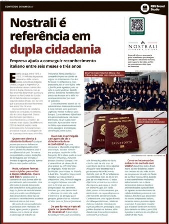 A Nostrali é referência em Dupla Cidadania